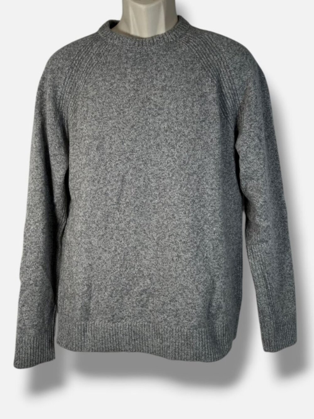 Saks Fifth Avenue Men's Gray Wool Cashmere Pullover Sweater Size M